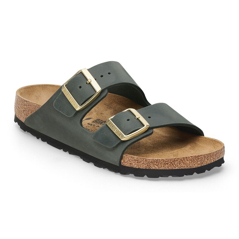 BIRKENSTOCK Arizona Oiled Leather Thyme Lounge Fit detail
