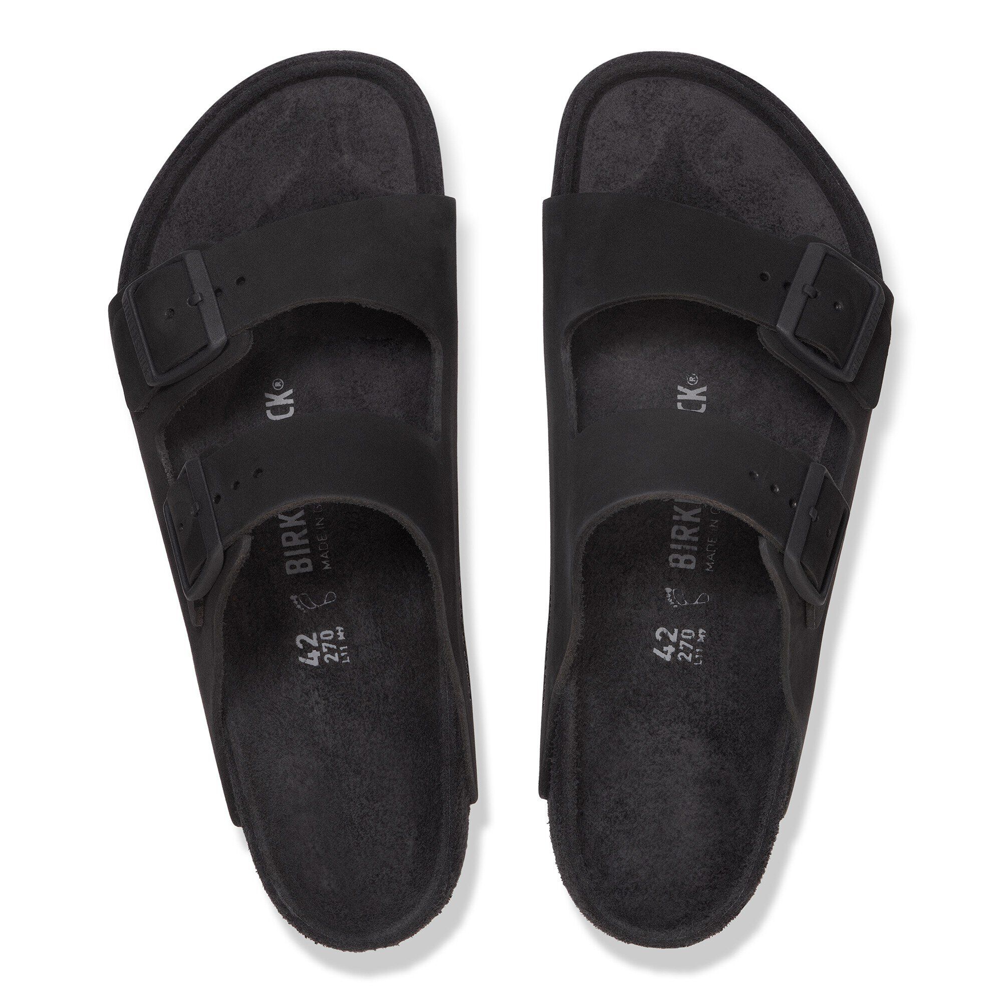 Arizona Nubuck Leather in Color Black | BIRKENSTOCK US