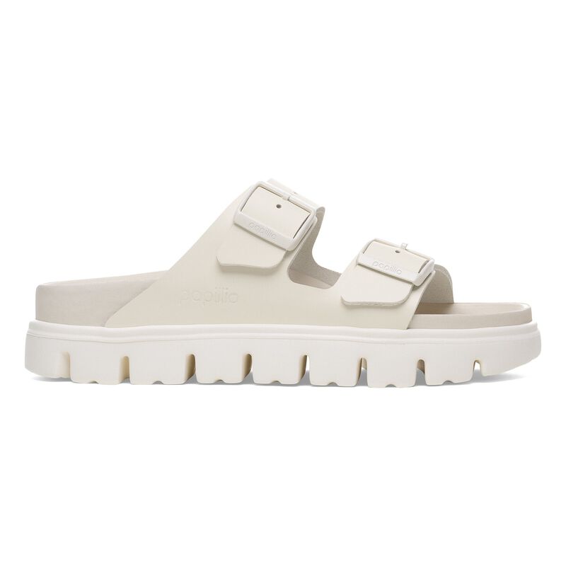 BIRKENSTOCK Arizona Chunky Natural Leather Eggshell Lounge Fit detail