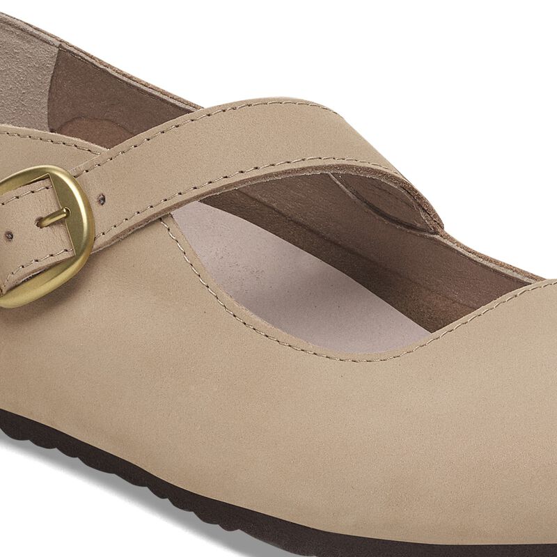 BIRKENSTOCK Tracy Nubuck Leather Sand Easy Walk detail