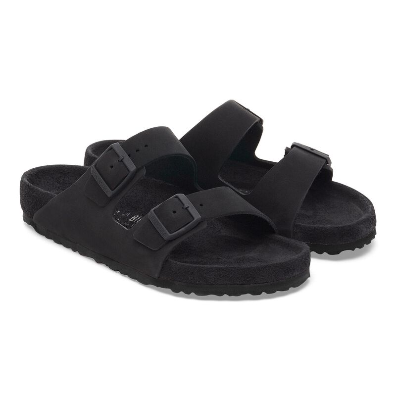 BIRKENSTOCK Arizona Nubuck Leather Black Walk Edit detail