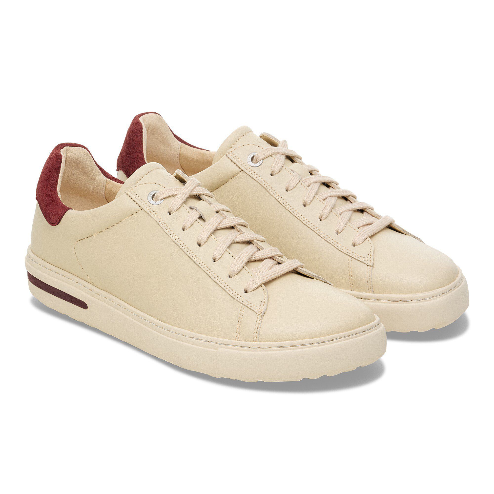 Bend Low Leather in Color Eggshell/Zinfandel | BIRKENSTOCK US