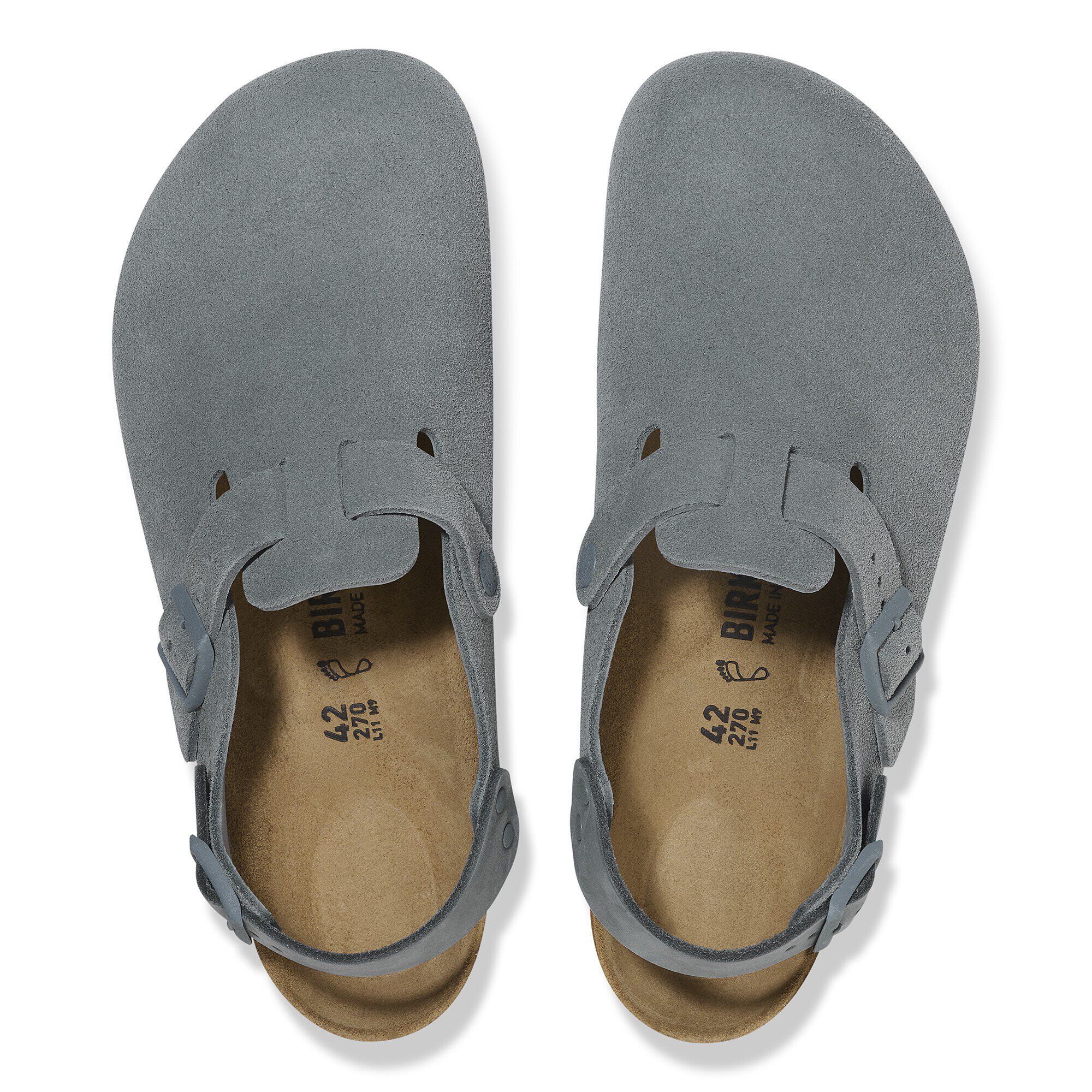 Tokio Suede Leather in Color Basalt Gray | BIRKENSTOCK US