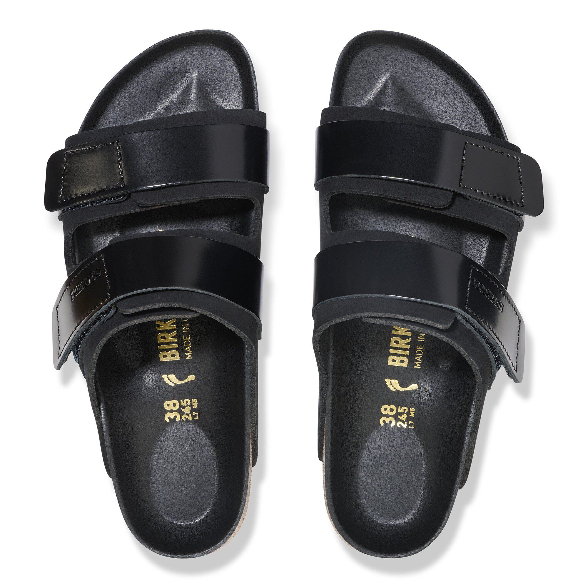 Uji Nubuck Leather in Color High Shine Black | BIRKENSTOCK US Uji Nubuck Leather in Color High Shine Black | BIRKENSTOCK US