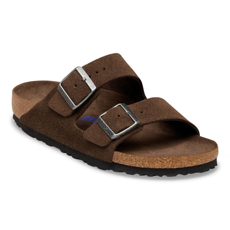 BIRKENSTOCK Arizona Soft Footbed Suede Leather Carafe Tonal Daily Comfort detail