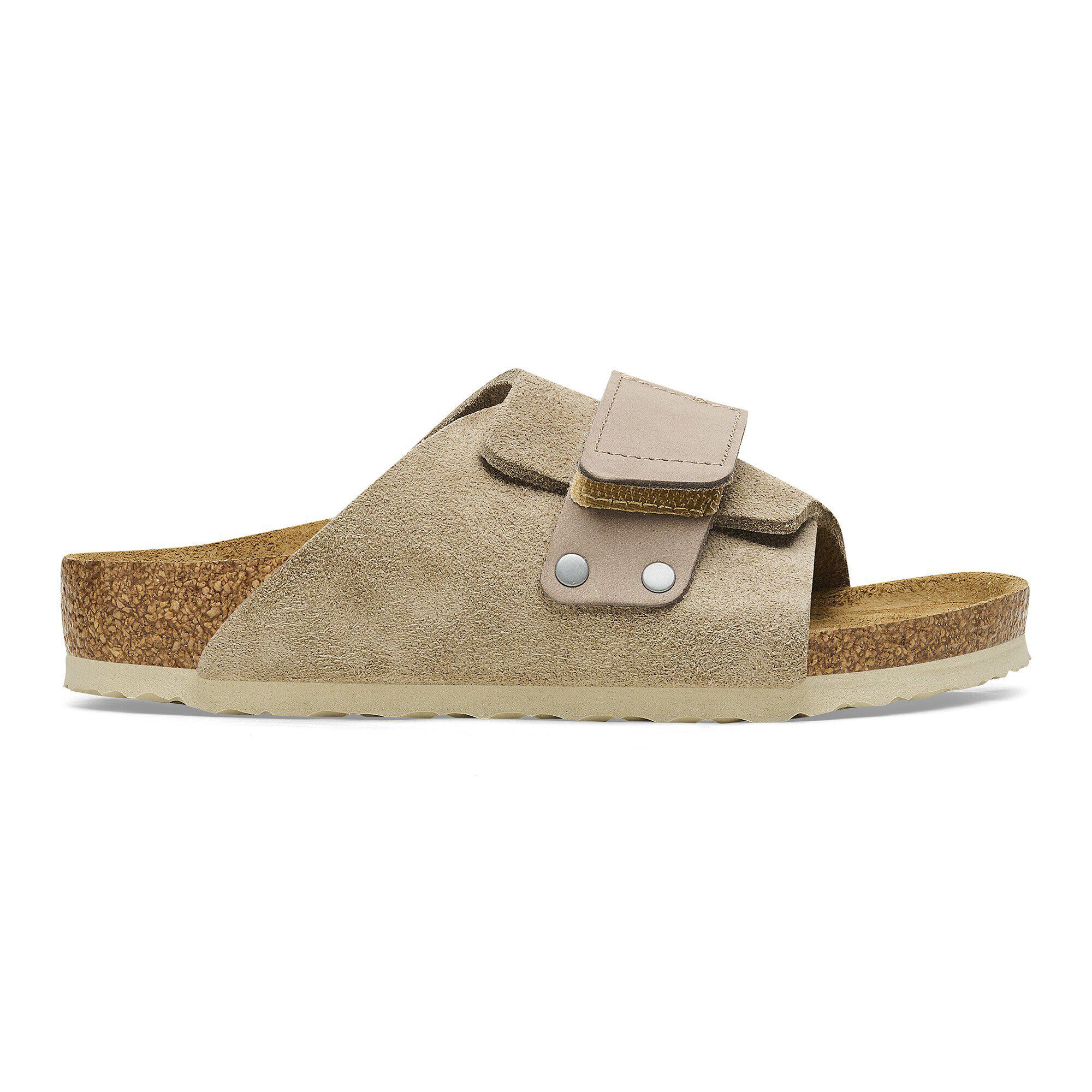 Kyoto Kids Suede Nubuck in Color Taupe | BIRKENSTOCK US
