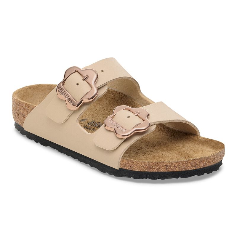 BIRKENSTOCK Arizona Flower Buckle Kids Birko-Flor Sandcastle Easy Walk detail