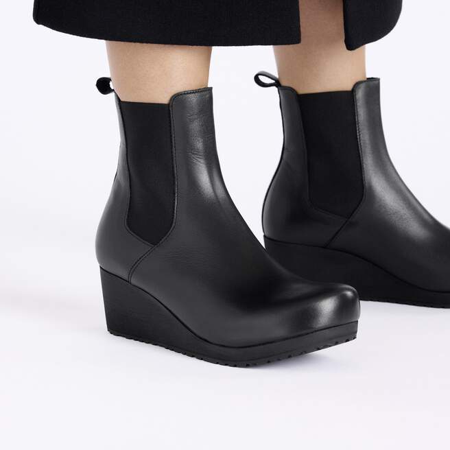 Sw 656 Ebba Slip On Leather in Color Black/Black | BIRKENSTOCK US