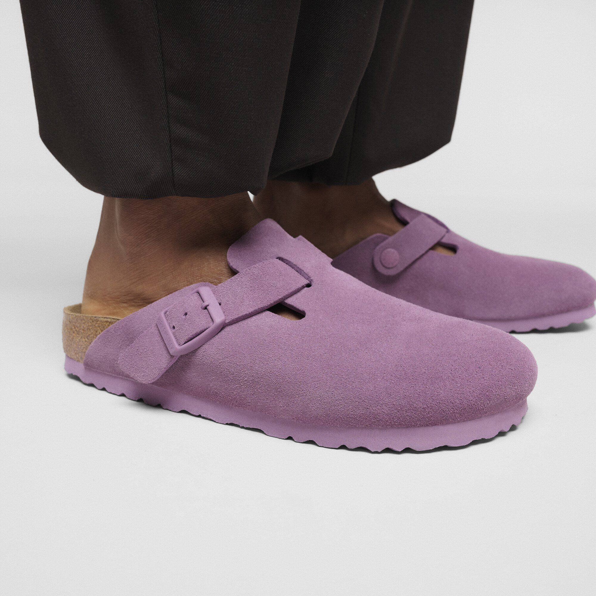 Boston Suede Leather in Color Mauve | BIRKENSTOCK Canada