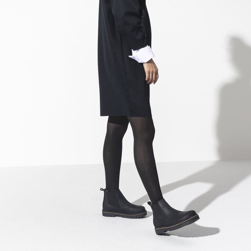 BIRKENSTOCK Stalon Nubuck Leather Black Trail Easy detail