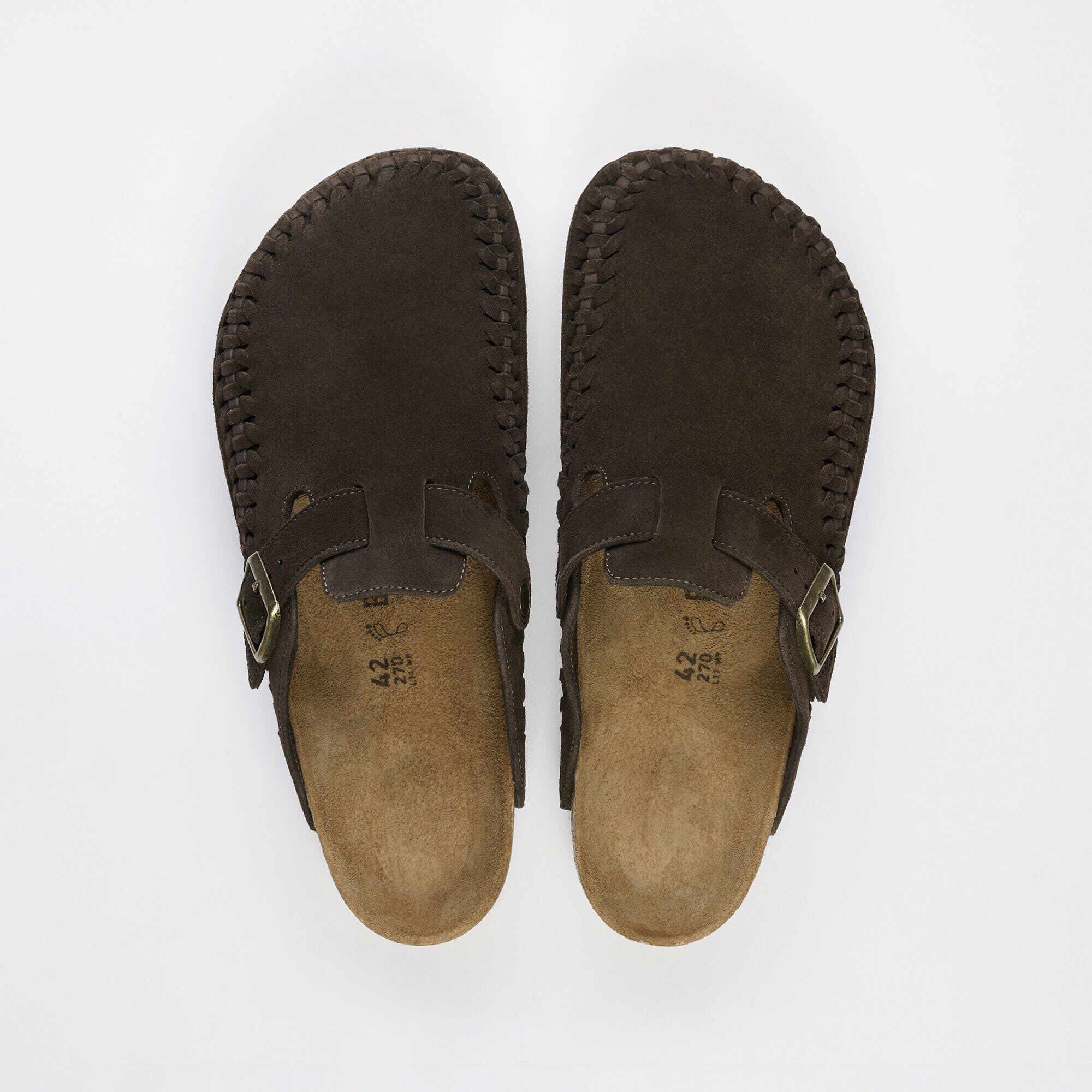 KITH Boston Braided Suede Leather in Color Taupe