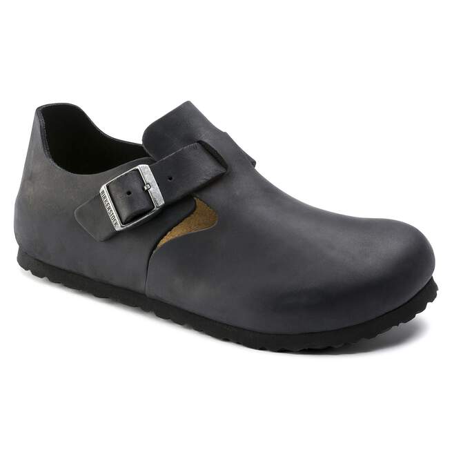 birkenstock london tobacco Boston Oiled Leather in Color Brown Crafted in premium leather BIRKENSTOCK London Oiled Leather Tobacco