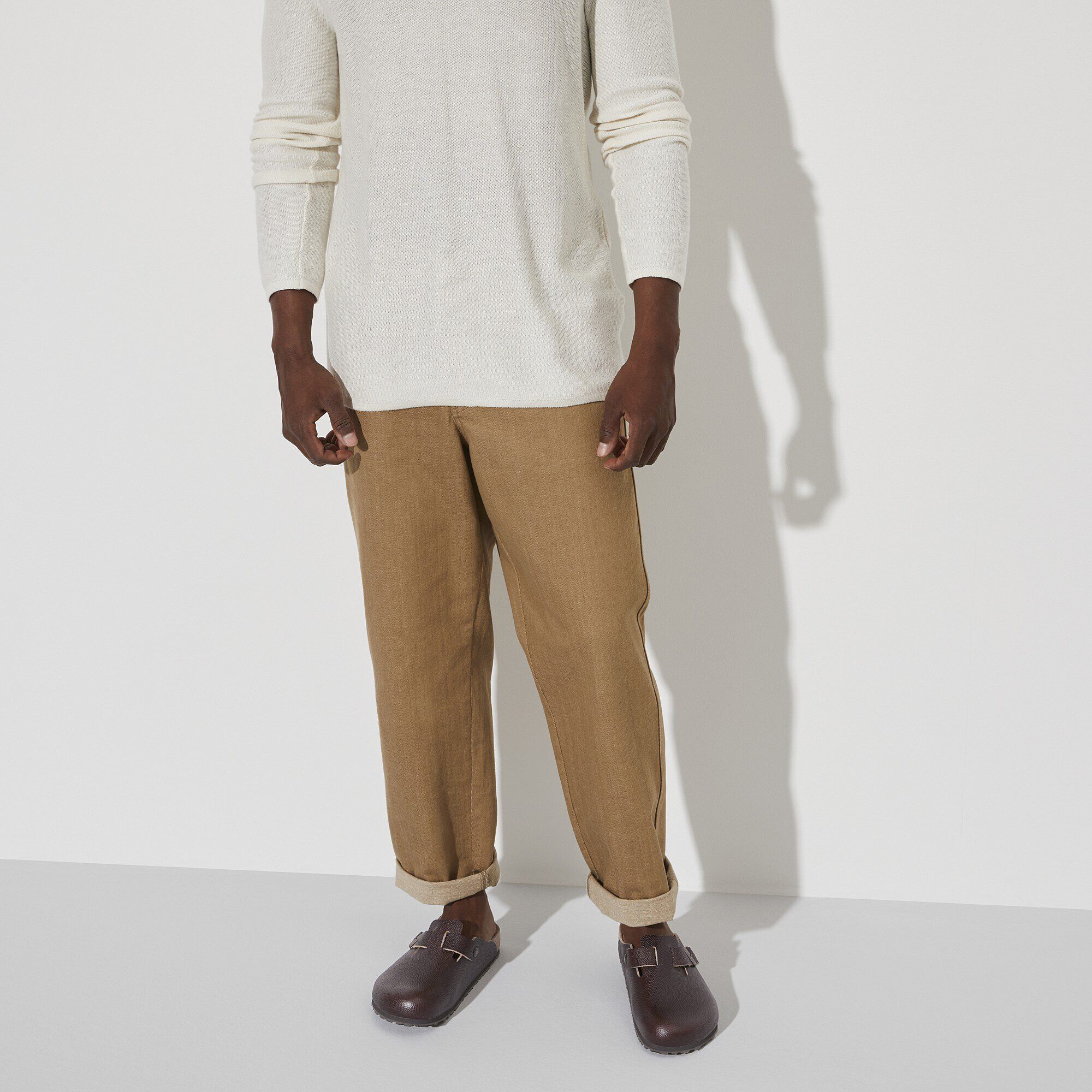   Close-up with a male model