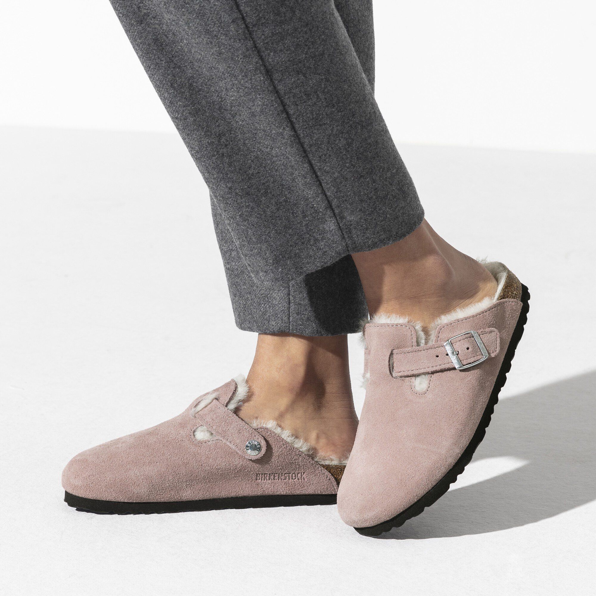 Boston Shearling Suede Leather