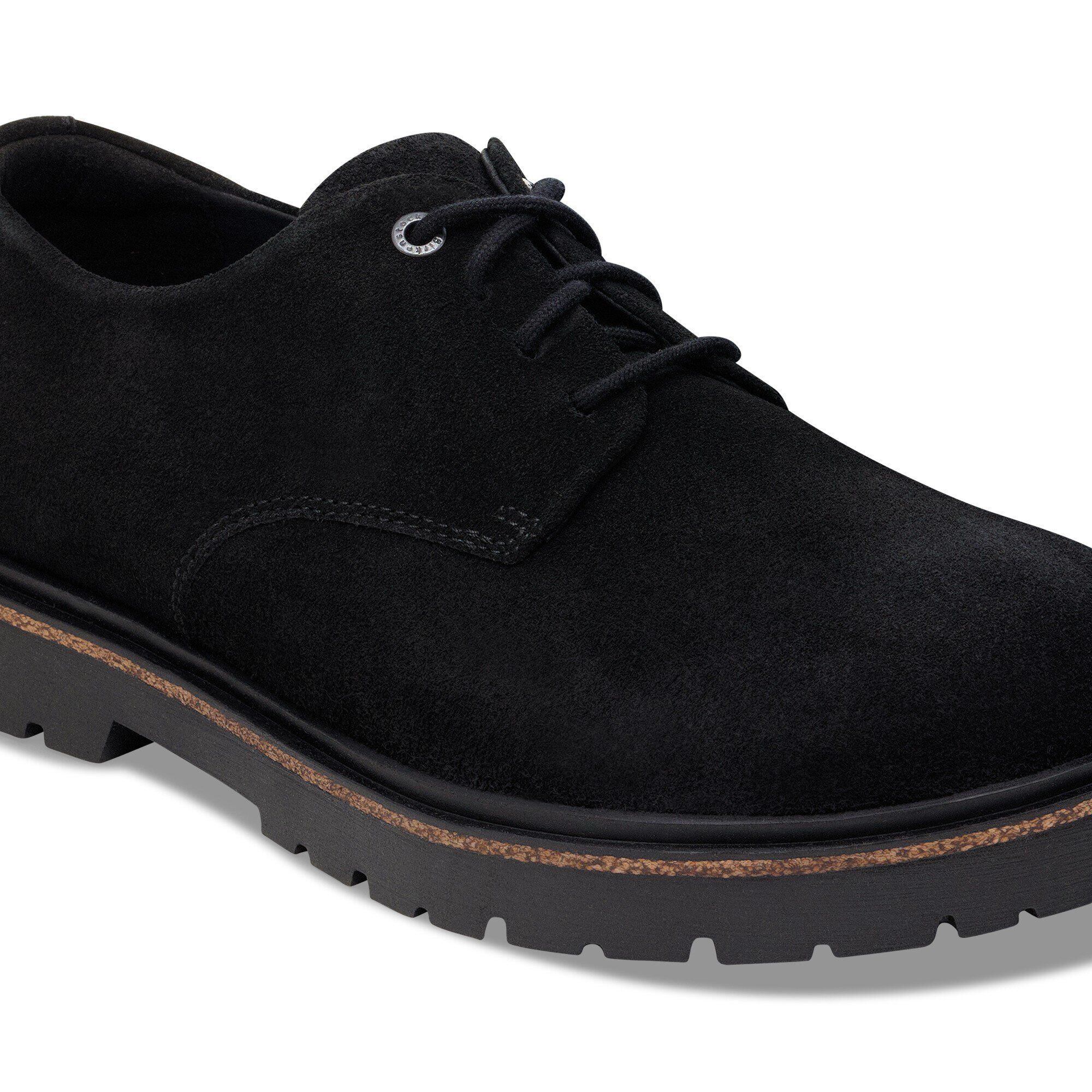 Highwood Lace Low Suede Leather in Color Black | BIRKENSTOCK US