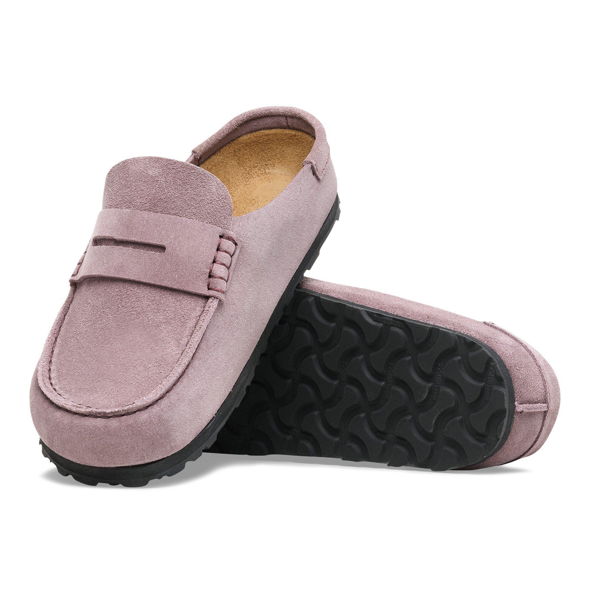 Naples Wrapped Suede Leather in Color Faded Purple | BIRKENSTOCK US