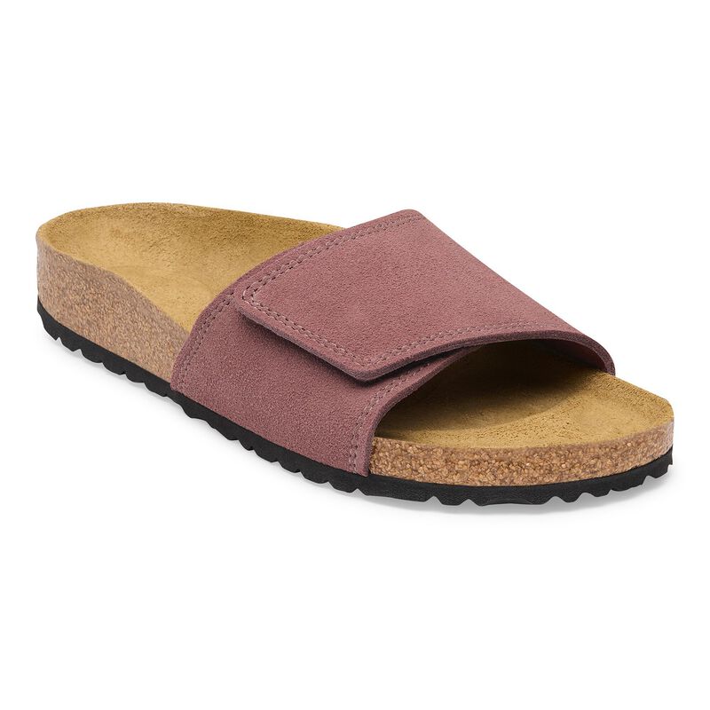 BIRKENSTOCK Sylt Suede Leather Oyster City Comfort detail