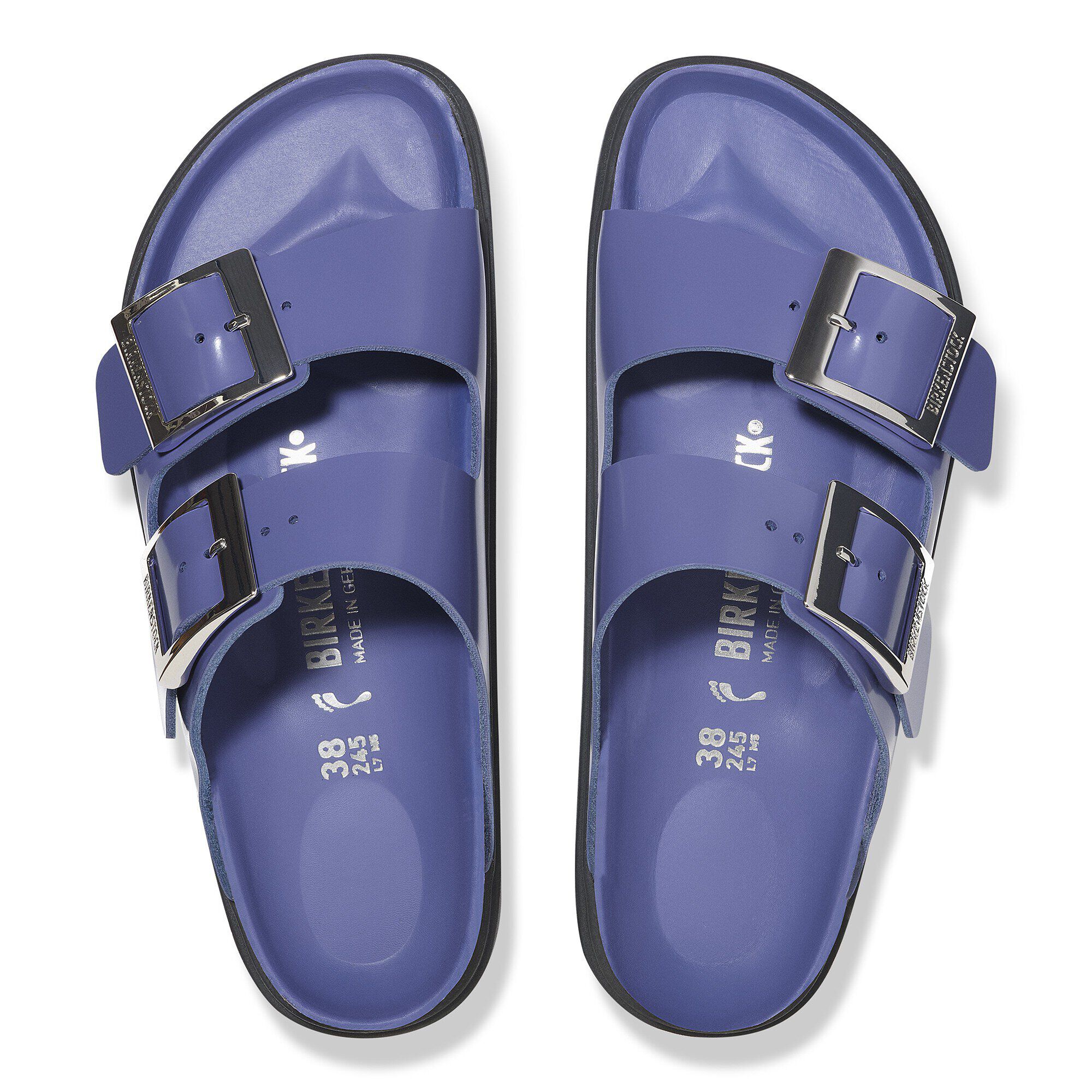 Arizona Droplet Buckle Natural Leather Patent - a top view