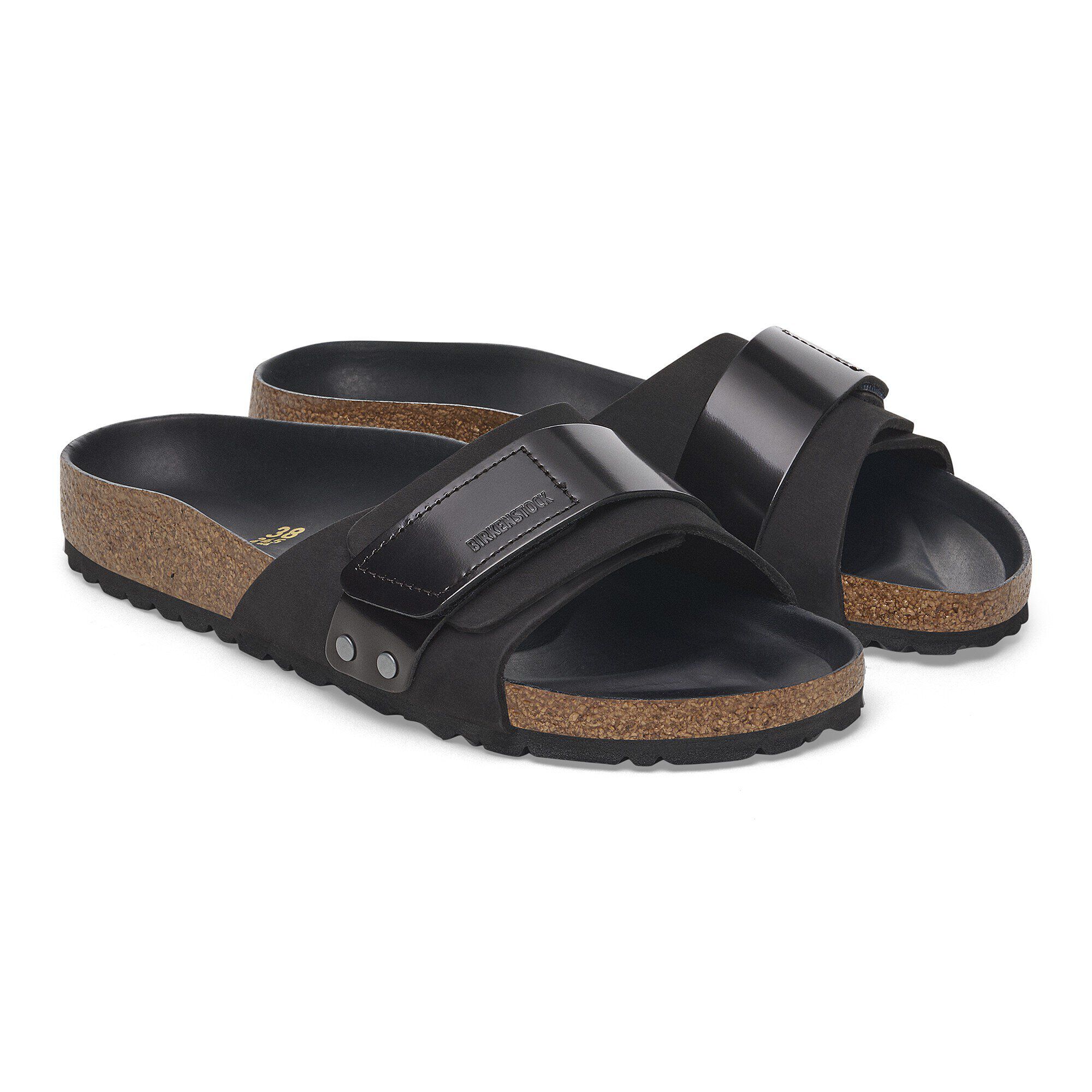 BIRKENSTOCK ブラックサンダル 41 oita Oita Nubuck Leather in Color Black | BIRKENSTOCK US