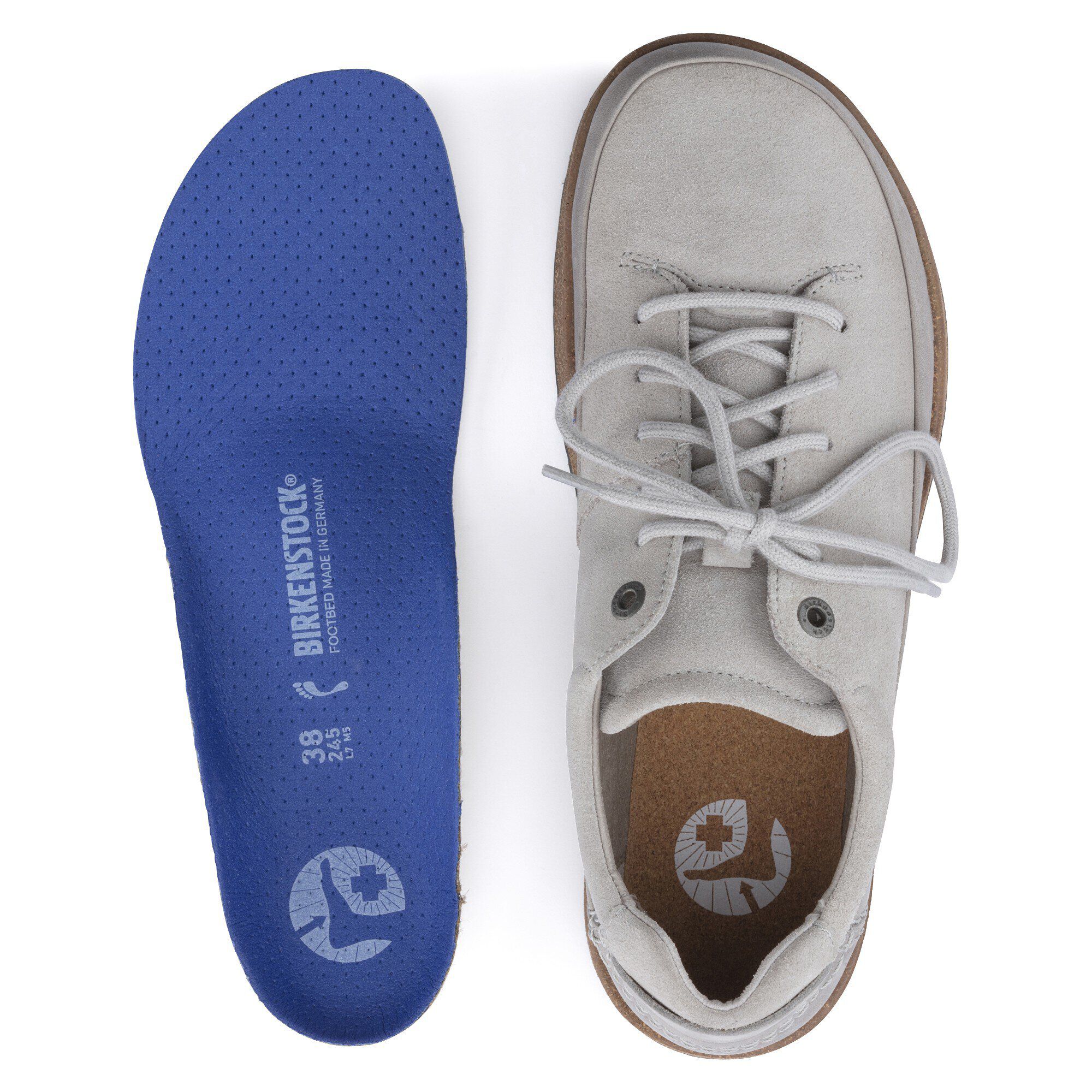 Honnef Low Suede Leather in Color Whale Gray | BIRKENSTOCK US