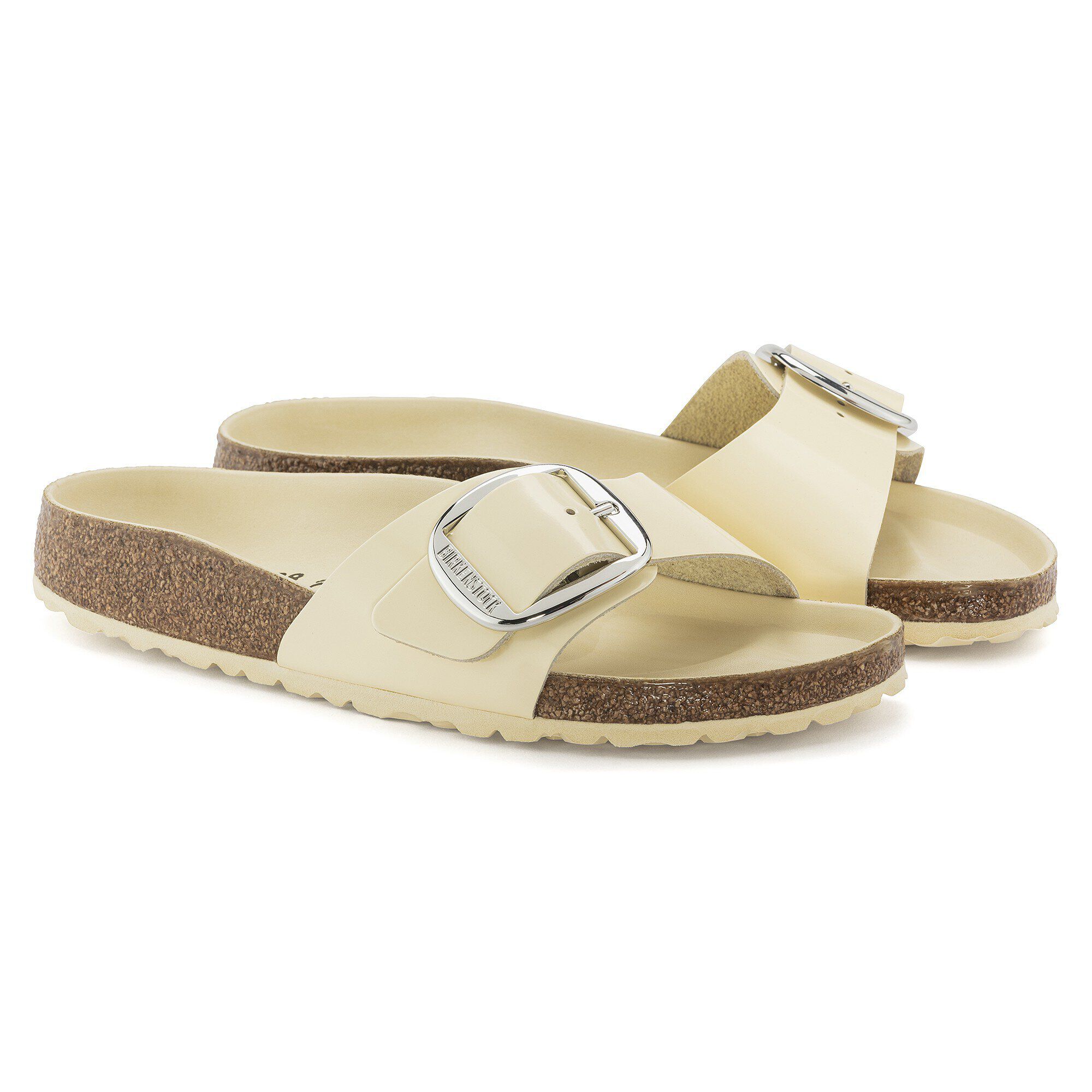 靴 BIRKENSTOCK Madrid Big Buckle 36 Madrid Big Buckle Natural Leather Patent in Color High Shine