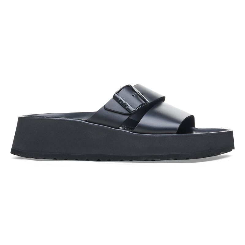 BIRKENSTOCK Almina Natural Leather Black Soft Sole detail
