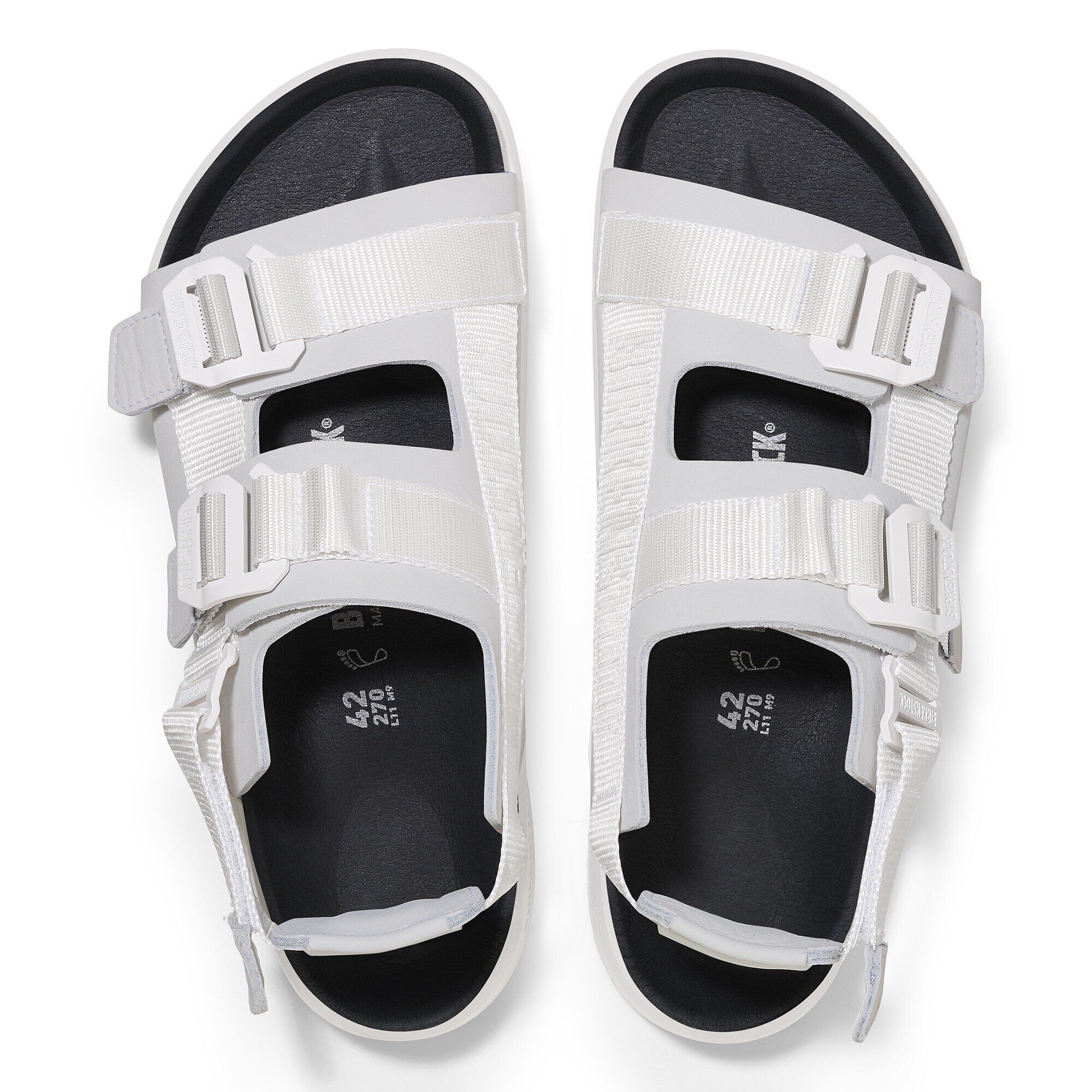 Shinjuku Leather-Textile in Color Antique White | BIRKENSTOCK US