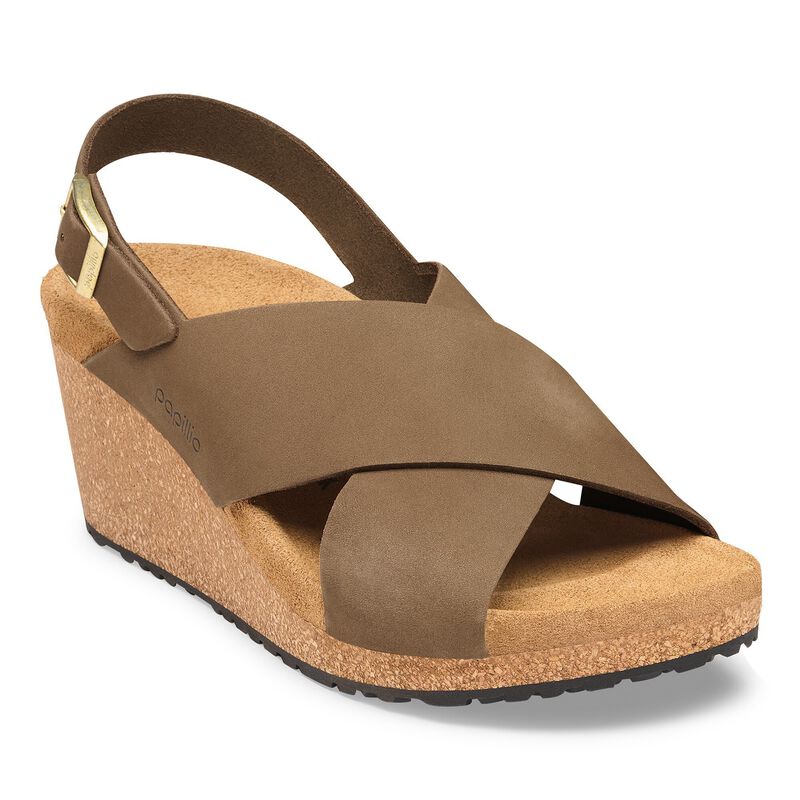 BIRKENSTOCK Samira Nubuck Leather Sandcastle Trail Easy detail