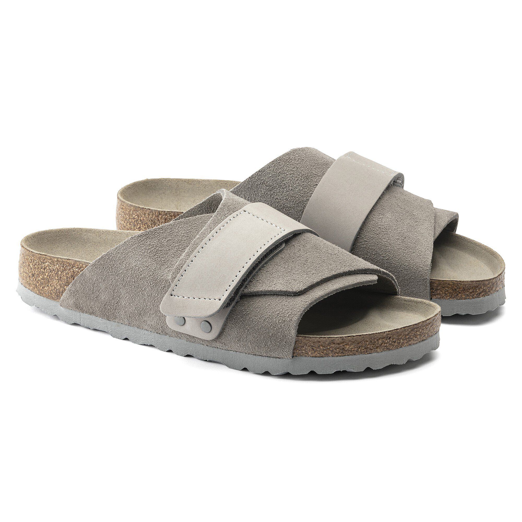 【新品未使用!!】BIRKENSTOCK Kyoto stone coin Kyoto Nubuck-Suede Leather in Color Stone Coin | BIRKENSTOCK US