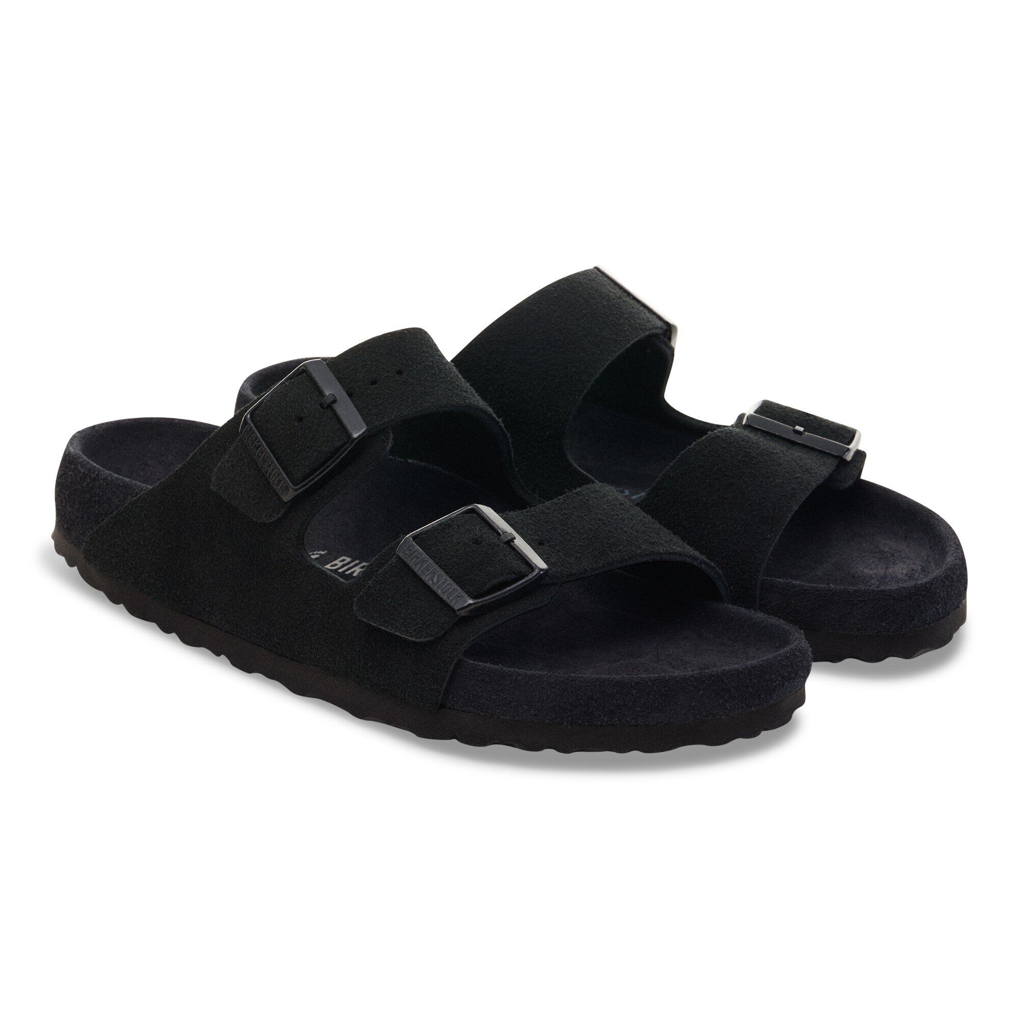 Arizona Suede Leather in Color Black | BIRKENSTOCK US