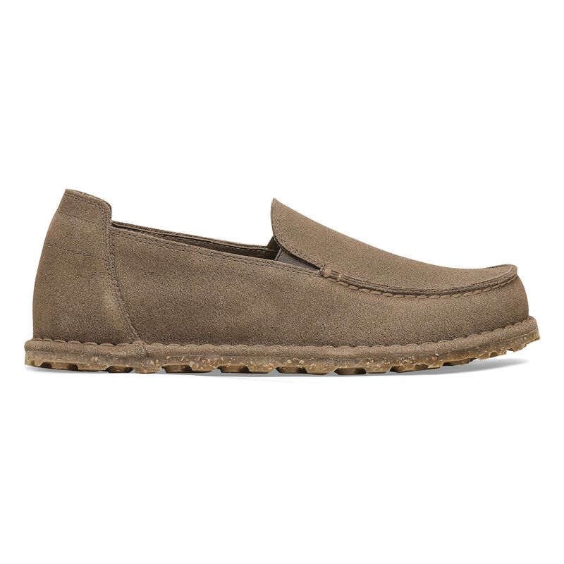 BIRKENSTOCK Utti Low Slip On Suede Leather Gray Taupe City Comfort detail