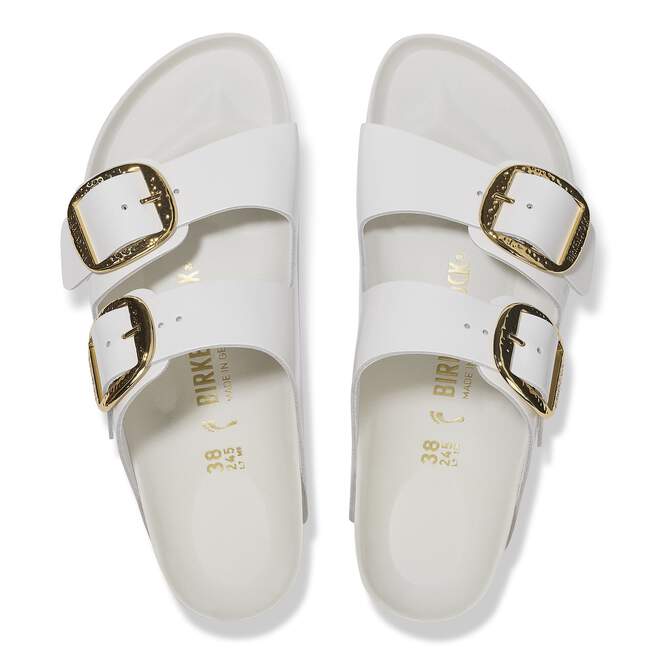 Arizona Hammered Big Buckle Natural Leather Patent