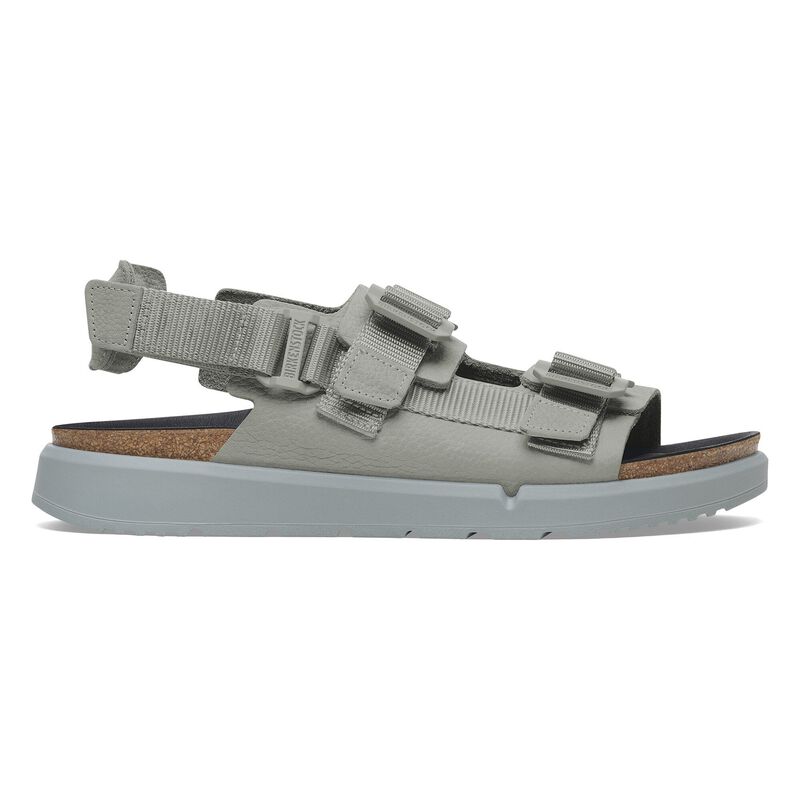 BIRKENSTOCK Shinjuku Leather-Textile Pure Sage Trail Easy detail