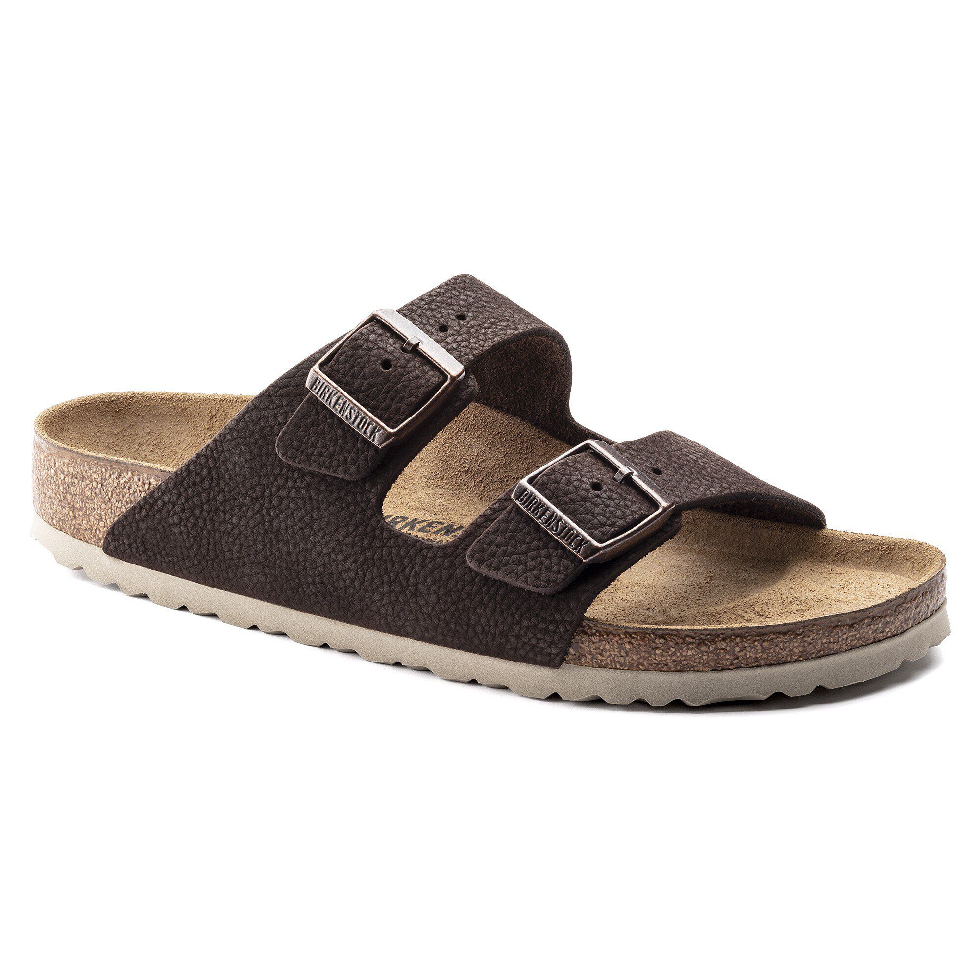 BIRKENSTOCK Arizona 39 レザー Arizona Soft Footbed Oiled Leather in Color Faded Khaki