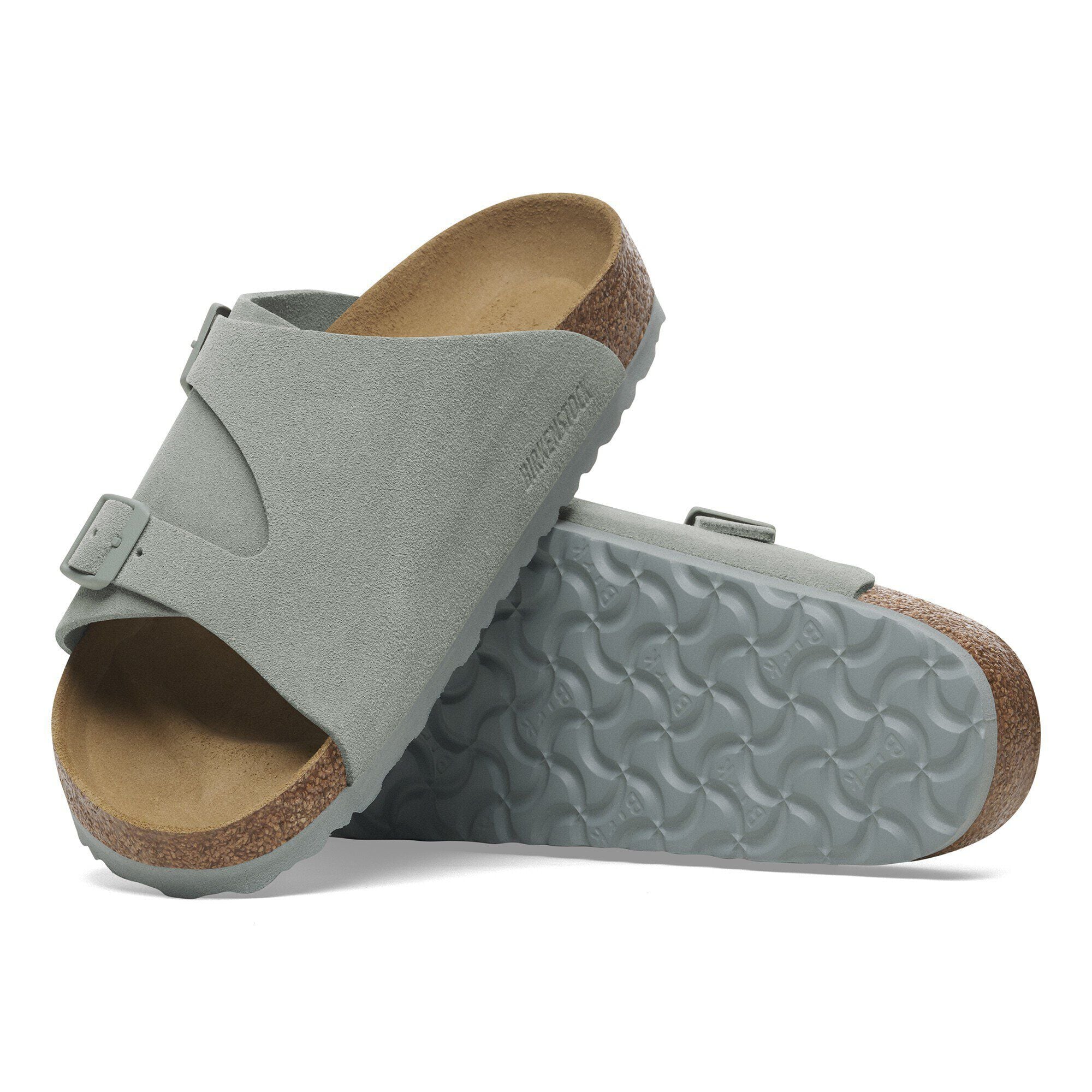 Zürich Suede Leather in Color Pure Sage | BIRKENSTOCK US