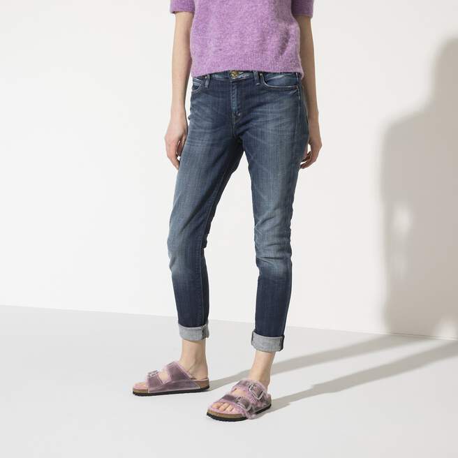 Arizona Big Buckle Shearling Cuir huilé