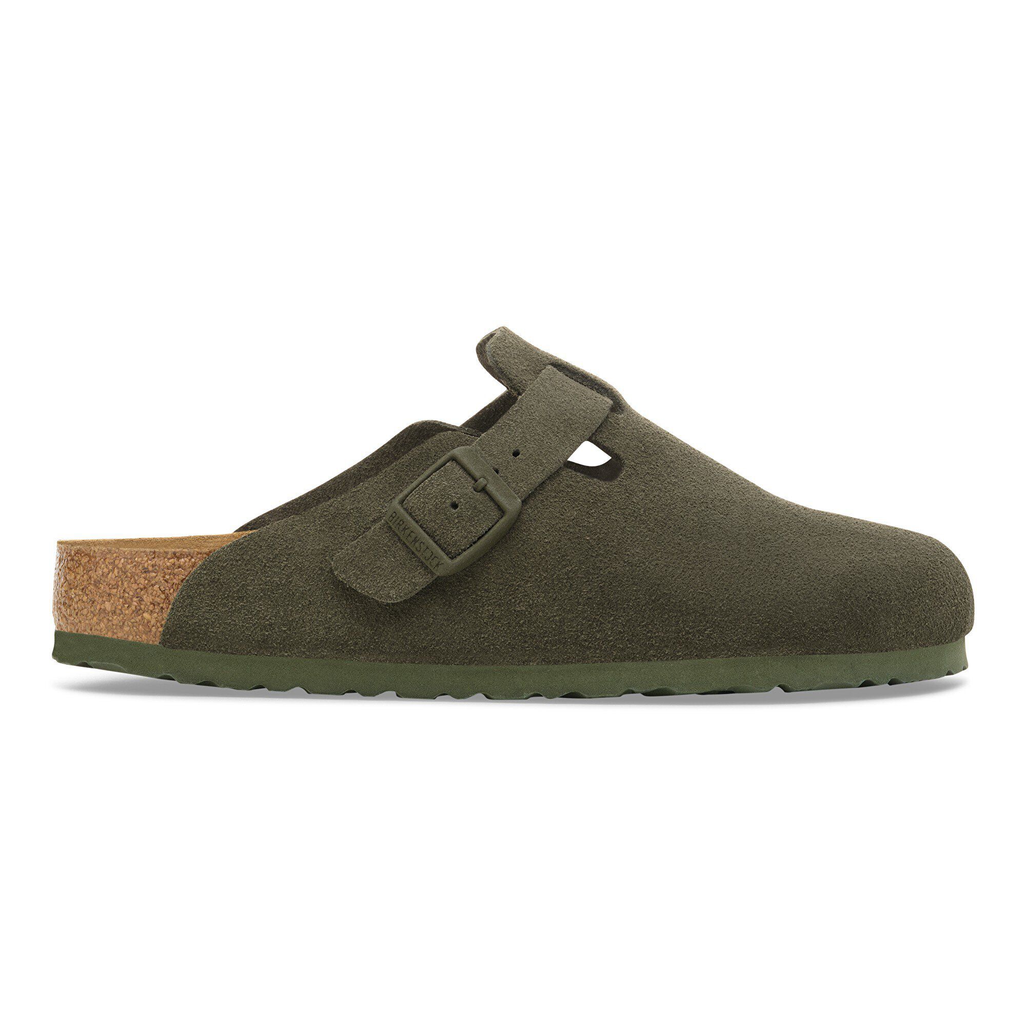 Boston Suede Leather in Color Thyme | BIRKENSTOCK US