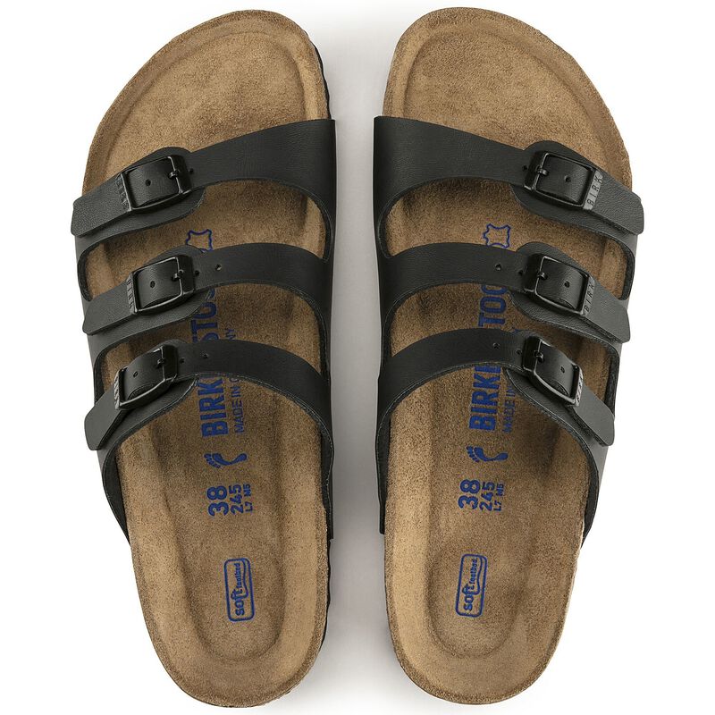 BIRKENSTOCK Florida Soft Footbed Birko-Flor Black City Comfort detail