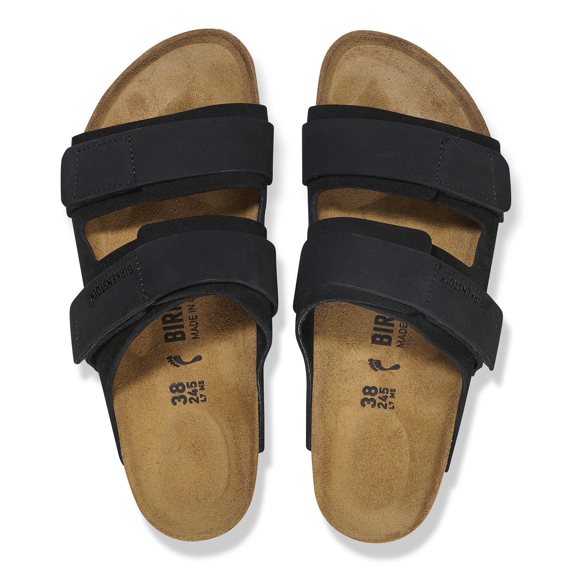 Birkenstock UJI サイズ40 ブラック Uji Nubuck Leather in Color High Shine Black | BIRKENSTOCK US