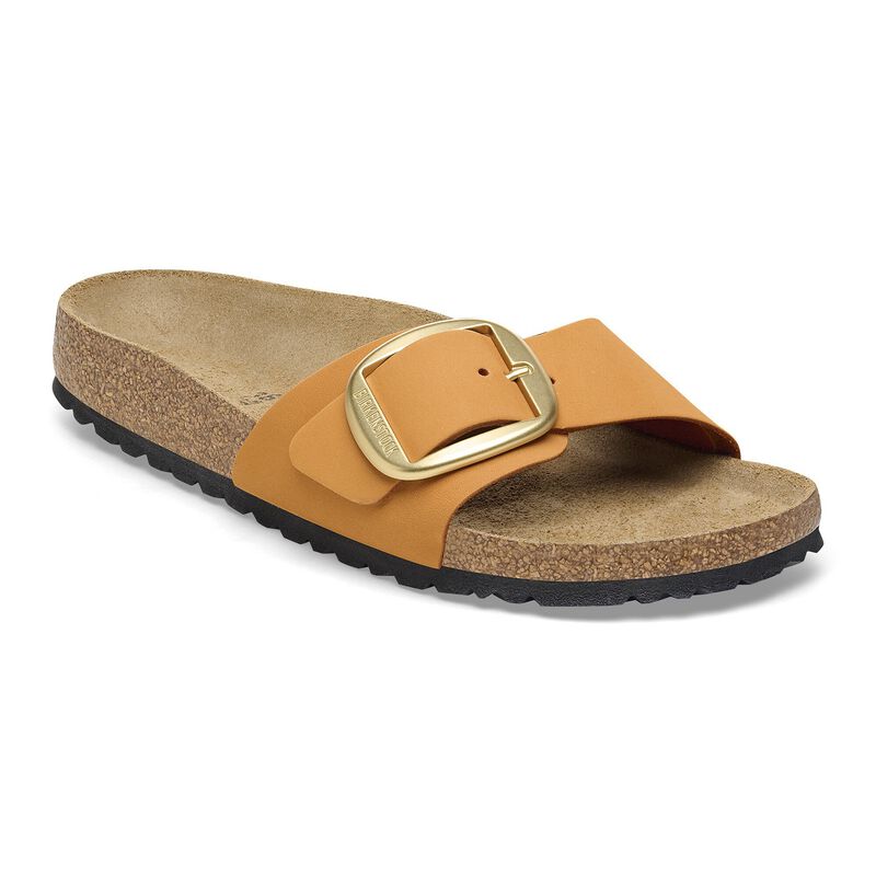 BIRKENSTOCK Madrid Big Buckle Nubuck Leather Soft Pink Soft Sole detail