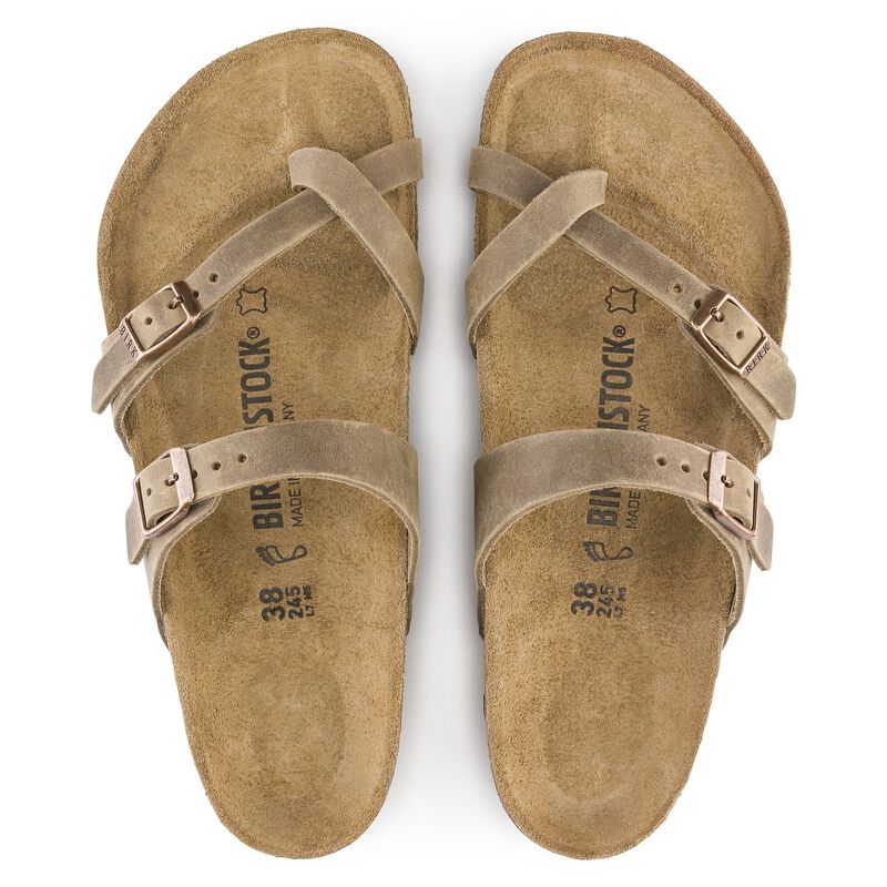 BIRKENSTOCK Mayari Natural Leather Oiled Tobacco Brown Walk Edit detail
