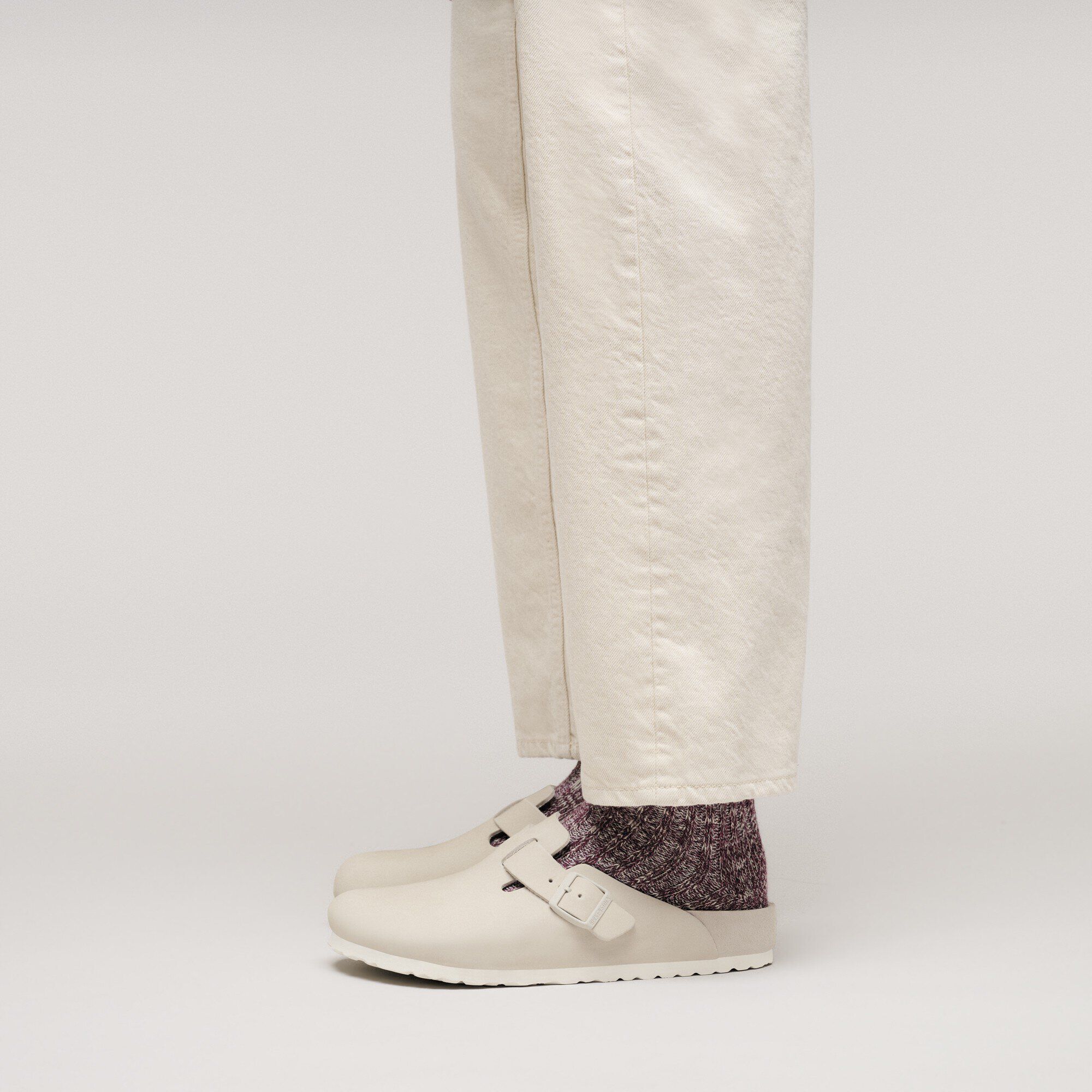 Boston Nubuck Leather with a male model