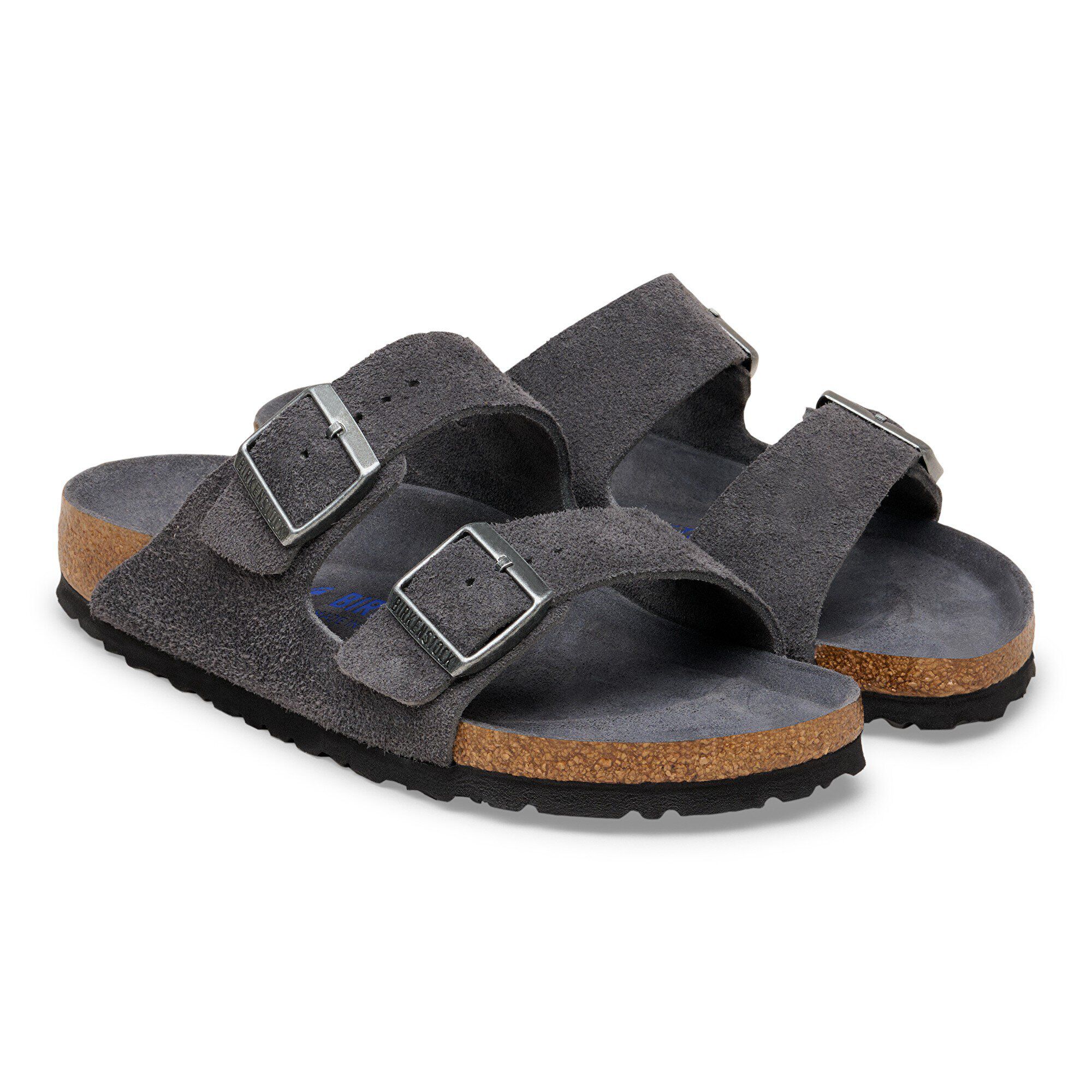Arizona Soft Footbed Suede Leather - shown as a pair