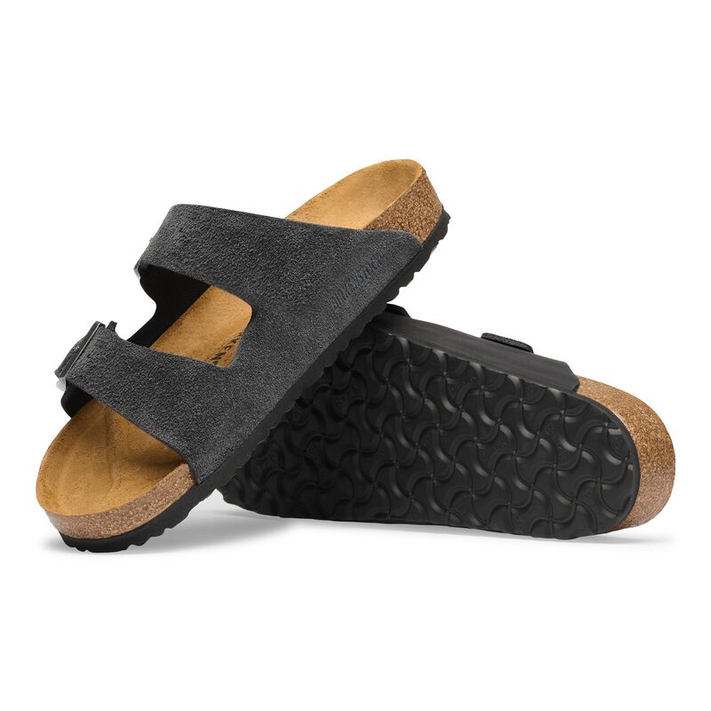 BIRKENSTOCK Arizona Mixed Leather Charcoal Walk Edit detail