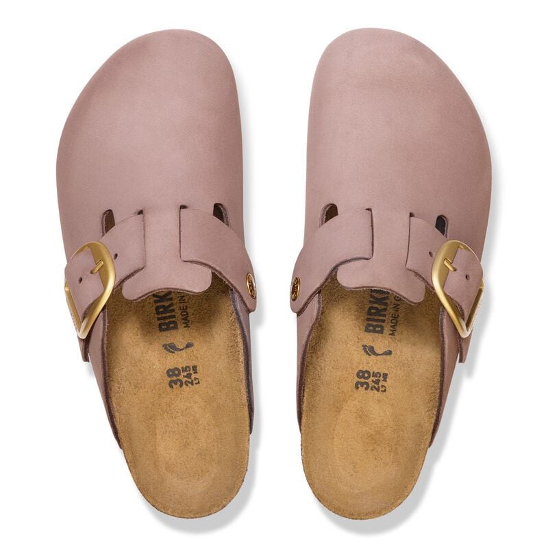 BIRKENSTOCK Boston Big Buckle Nubuck Leather Faded Purple Walk Edit detail