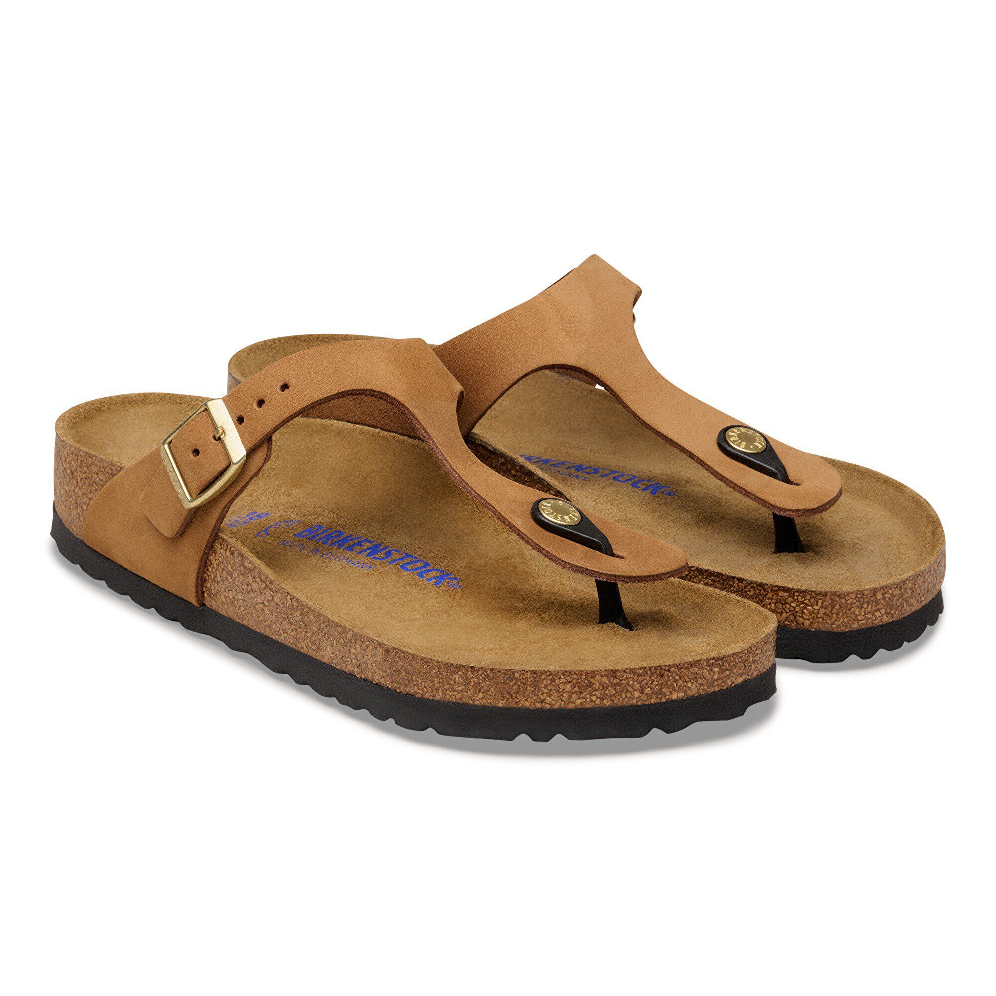 Gizeh Soft Footbed Nubuck Leather - shown as a pair