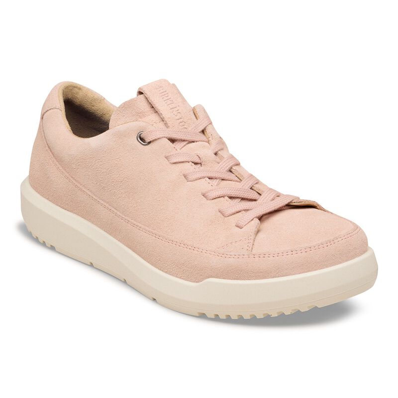 BIRKENSTOCK Melbourne Suede Leather Light Rose Soft Sole detail