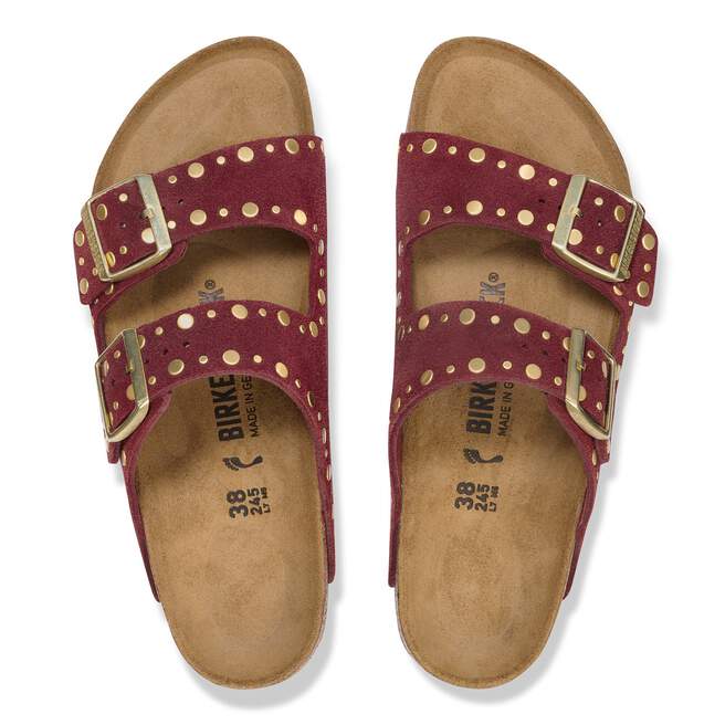 Sw 656 Arizona Rivets Suede Leather in Color Zinfandel | BIRKENSTOCK Canada