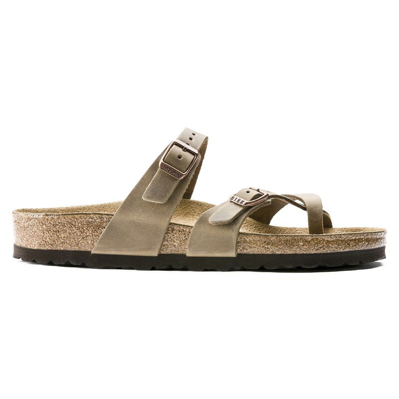 BIRKENSTOCK Mayari Natural Leather Oiled Tobacco Brown Walk Edit detail