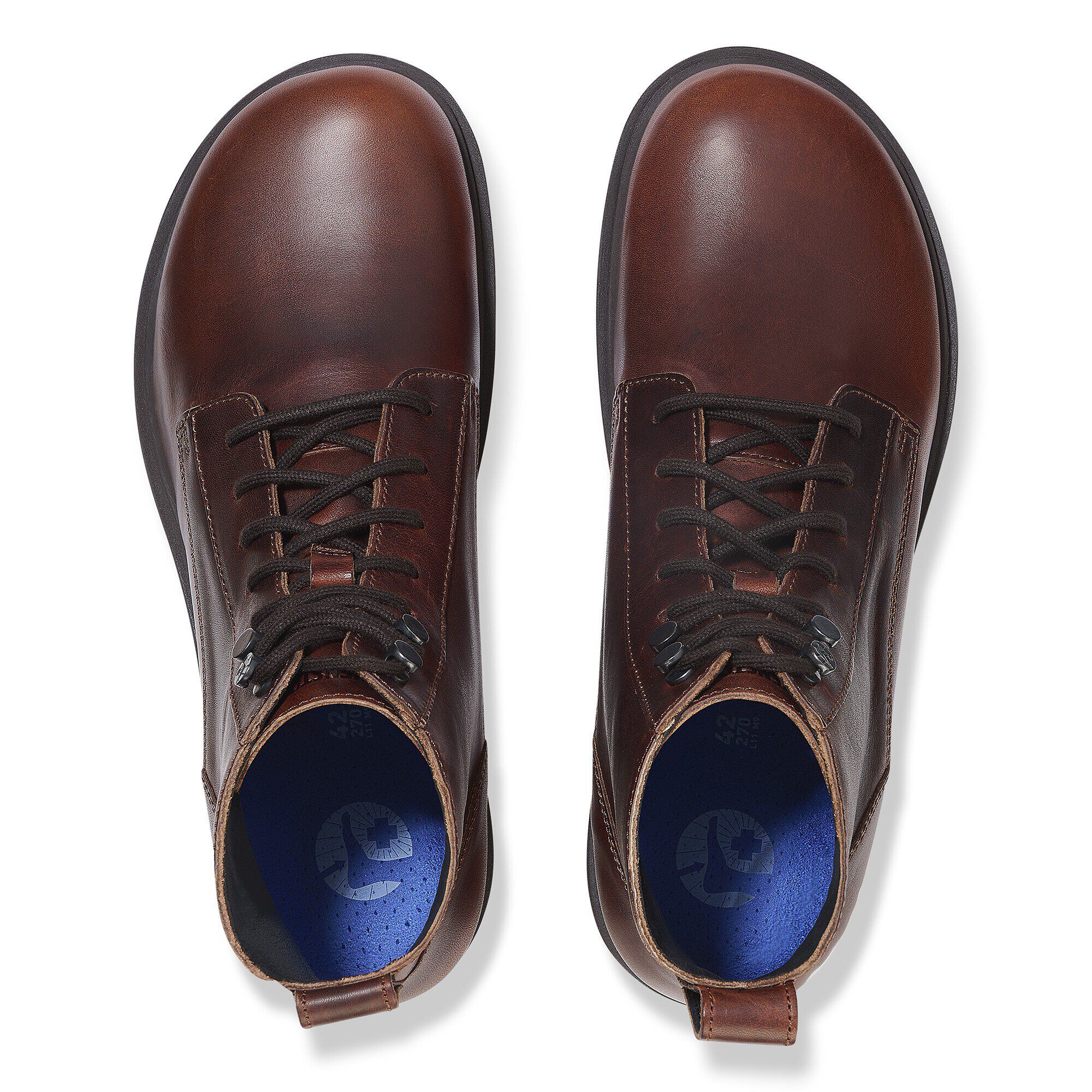 Highwood Lace Mid Men Cuir naturel - a top view image num&eacute;ro 2